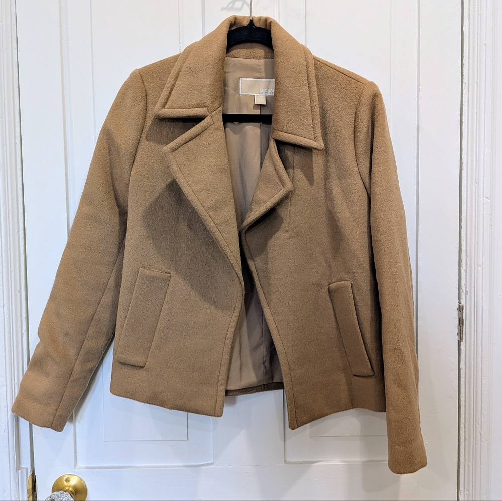 Michael Kors Wool Blend Short Pea Coat | Xsmall